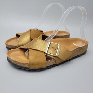 Birkenstock Siena Womens Sandal All Over Mink Suede Size US7 N EU38